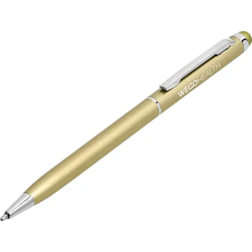 Altitude Hamptons Slim Stylus Ball Pen Gold Branded